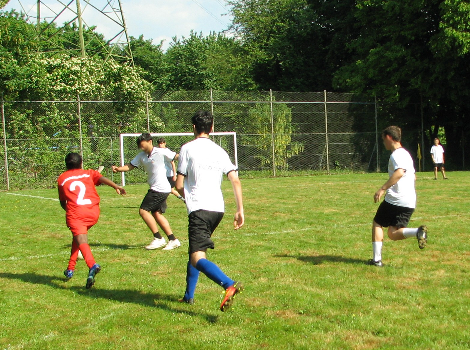 Fussball-AG beim Turnier der Fröbelschule Fellbach